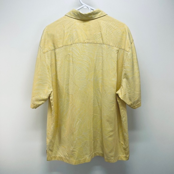 Jamaica Jaxx Men’s Shirt Hawaiian 100% Silk Short Sleeve Yellow Sz XL - Picture 9 of 9